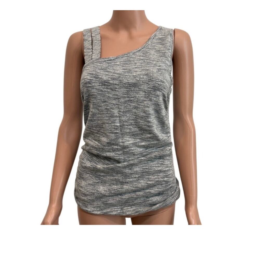 Express large ruched strappy one shoulder sweater top shell TS 3477